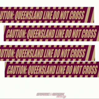 State of origin QLD Giant Streamer Caution Tape